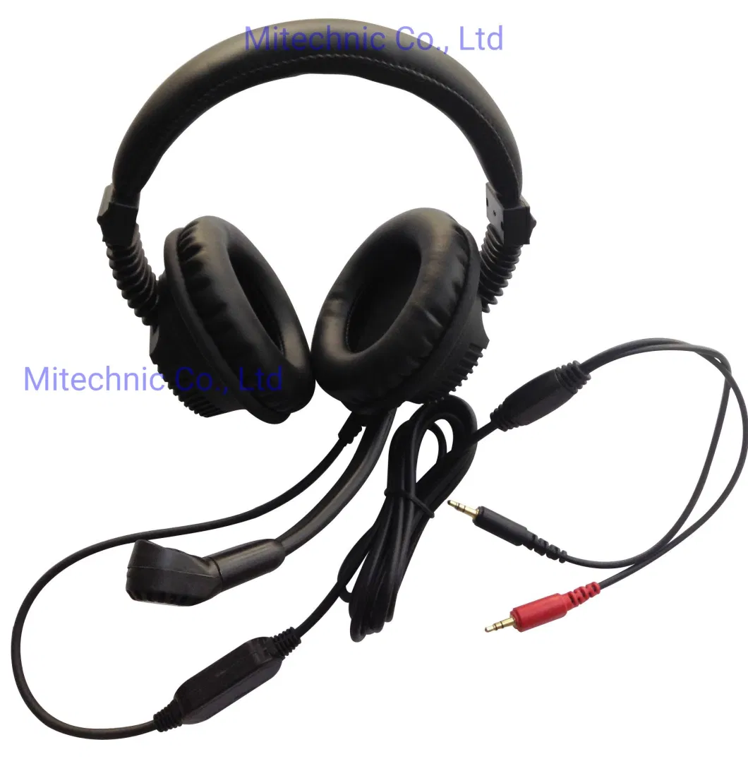 Miboard Professional Language Lab Headphones Wired Closed HiFi Earphone Noise Cancelling Stereo Over Ear Headphone Studio Monitor Headphones