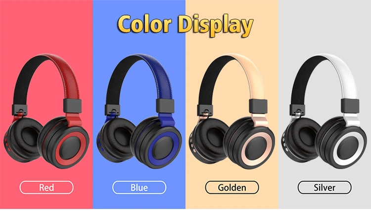 Bluetooth Version 5.0 Stable Transmission 10m Bluetooth Headphone on Ear Wireless Headset for Mobile Phone